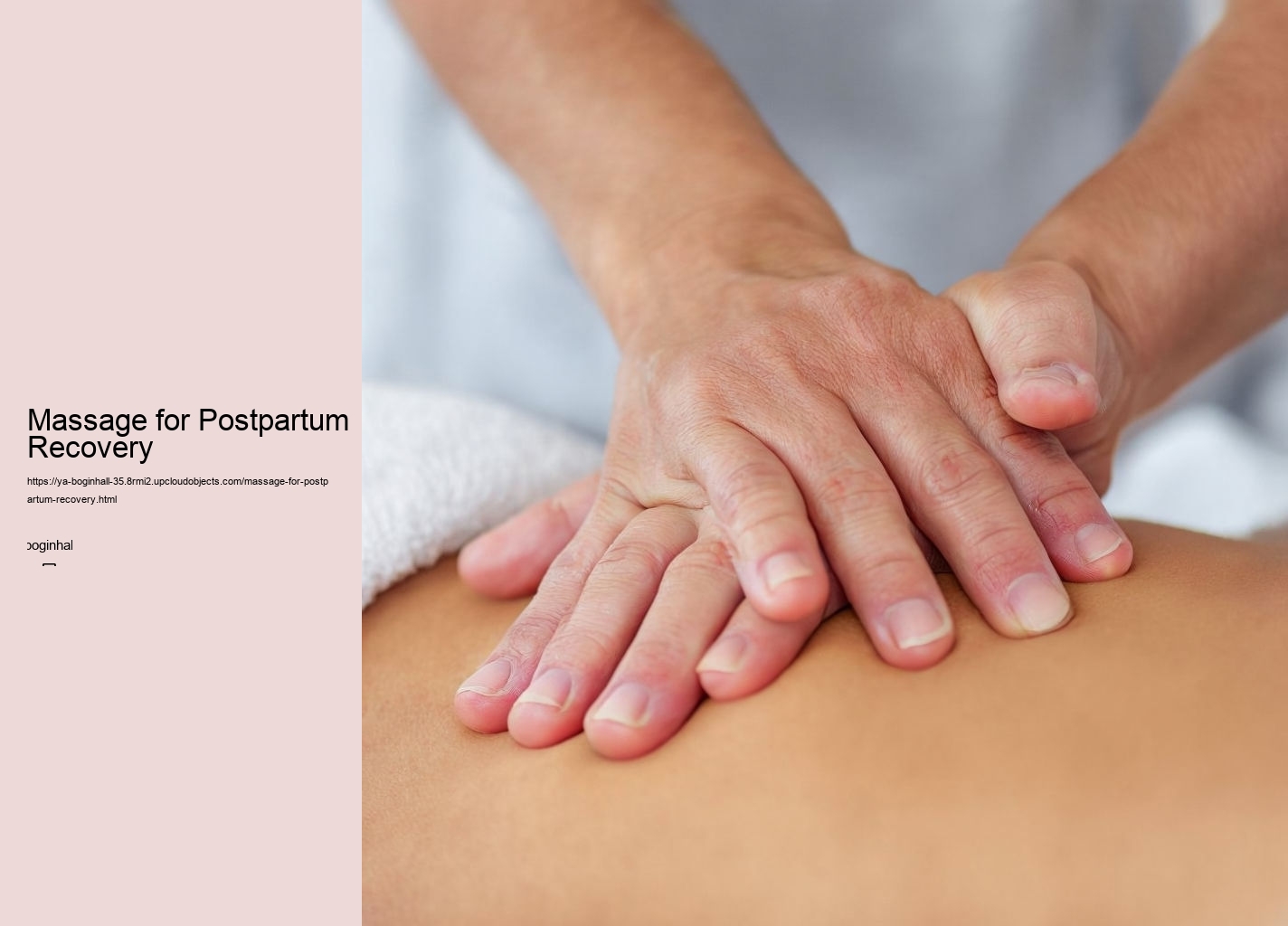 Massage for Postpartum Recovery